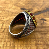 Authentic Turkish Handcrafted Men's Zultanite Color Changing 925 Sterling Silver Ring - TryAladdin