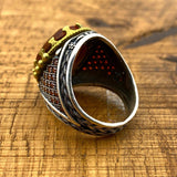 Authentic Turkish Handcrafted Men's Zultanite Color Changing 925 Sterling Silver Ring - TryAladdin