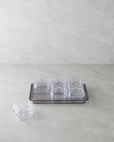 Professional Acrylic 6 Compartment Breakfast Organizer Anthracite