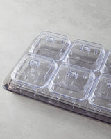 Professional Acrylic 6 Compartment Breakfast Organizer Anthracite