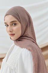 Aya Series Cotton Shawl - Lightweight Mink - TryAladdin