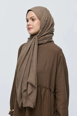 Aya Shawl - Lightweight Cotton, Breathable Earth Tone - TryAladdin