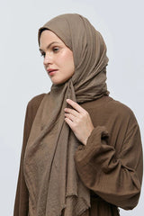 Aya Shawl - Lightweight Cotton, Breathable Earth Tone - TryAladdin