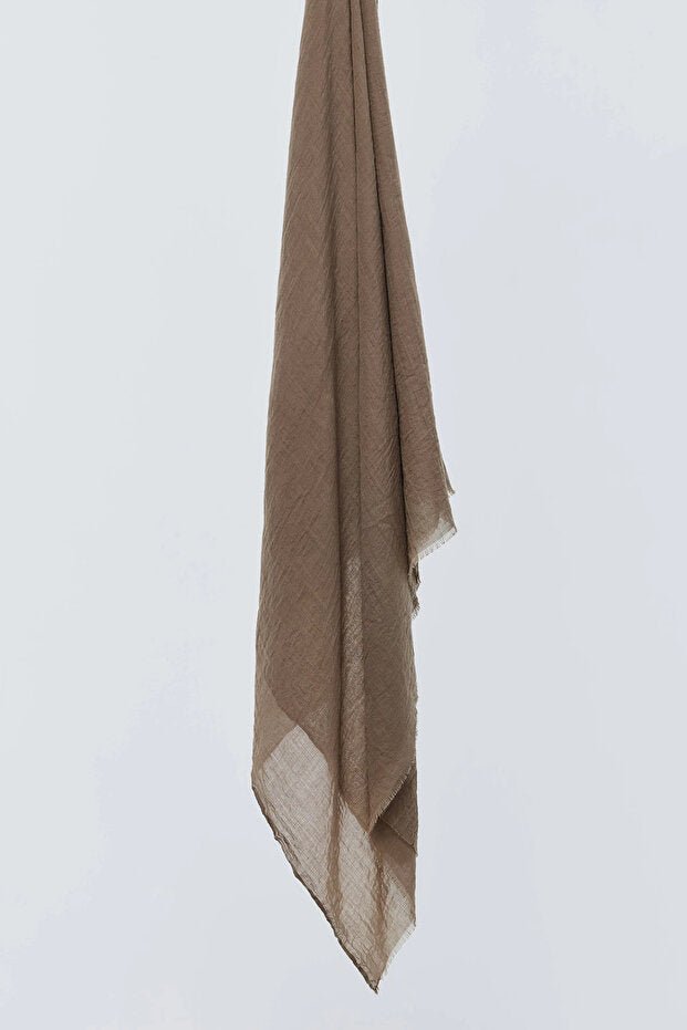 Aya Shawl - Lightweight Cotton, Breathable Earth Tone - TryAladdin
