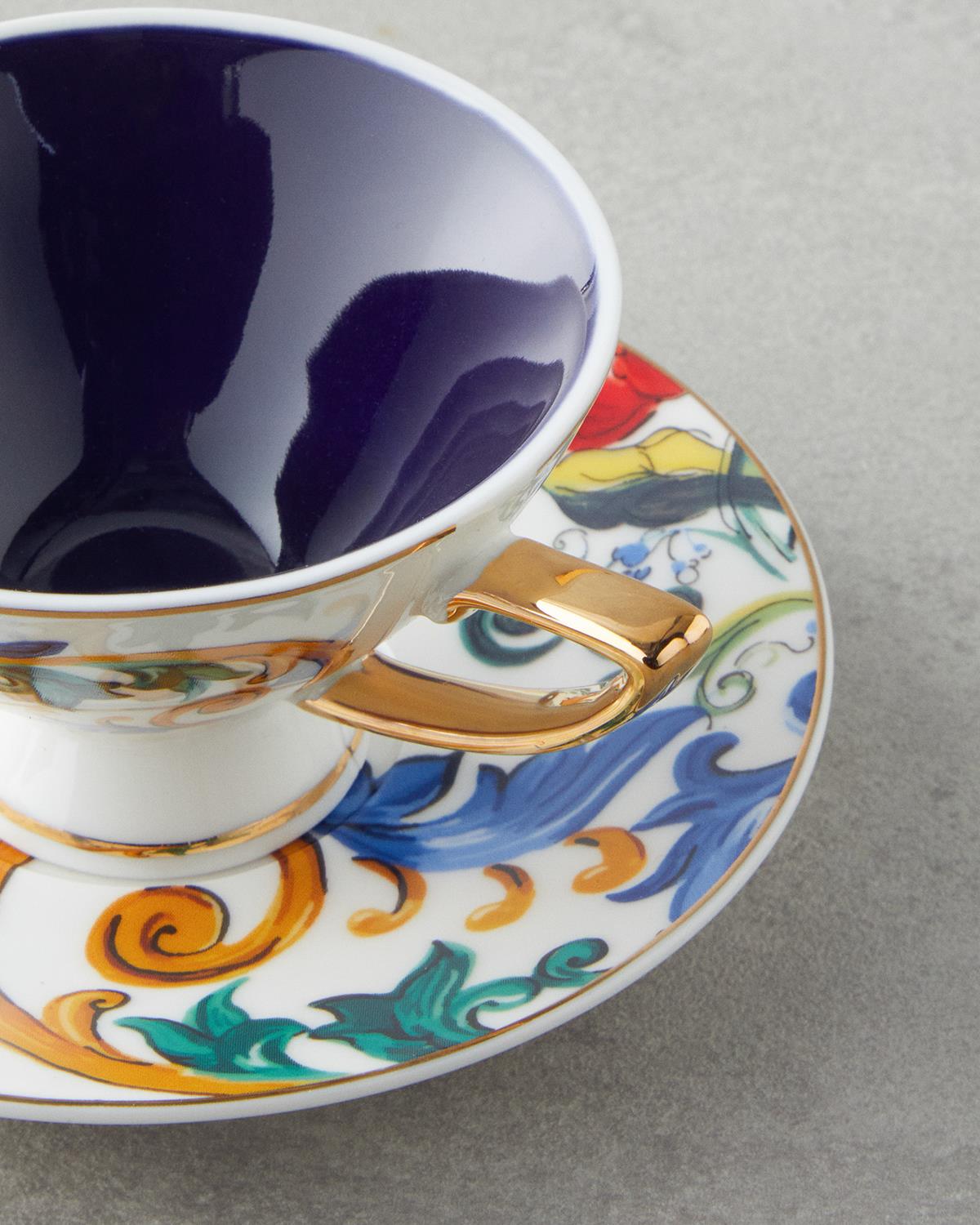 Professional New Bone China Espresso Coffee Cup Set   2 Person   Colorful