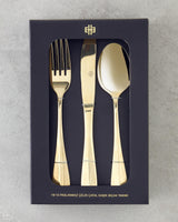 Premium Gold Stainless Steel Flatware Set 18 Piece Service for 6