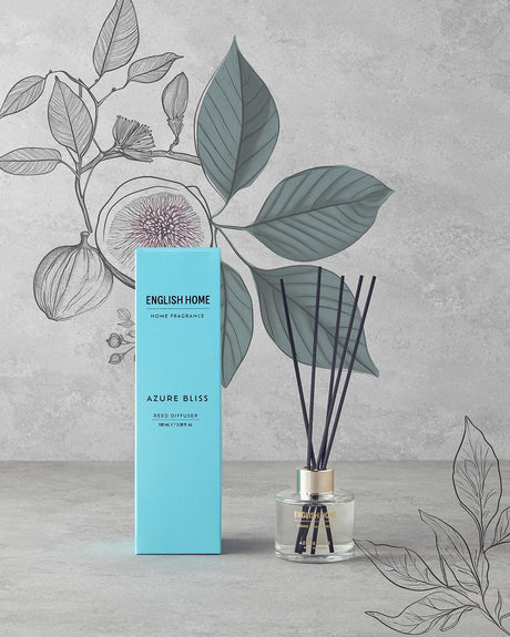 Premium Azure Bliss Reed Diffuser - Professional Room Fragrance