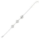Premium Sterling Silver Mirrored Clover Bracelet