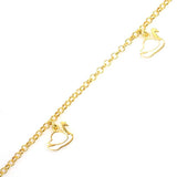 Professional Grade Sterling Silver Swan Anklet Set