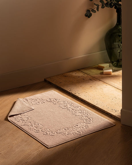 Plush 100% Cotton Absorbent Bath Mat - Taupe