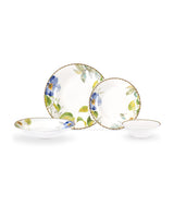 New Bone China 6-Person Dinner Set - Elegant Lumière Design