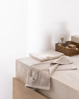 Luxury Embroidered 100% Cotton Hand Towel Set (2-Pack)