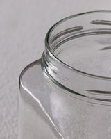 Frasco cuadrado de vidrio para almacenamiento de alimentos de 1600 ml con tapa hermética