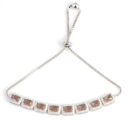 925 Sterling Silver Zultanite Antourage Adjustable Bracelet