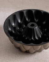 Gold Fluted Teardrop Cake Pan - Non-Stick Baking Mold