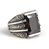 Premium 925 Sterling Silver Handcrafted Onyx Men's Ring