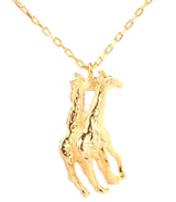 Premium 925 Sterling Silver Giraffe Love Necklace