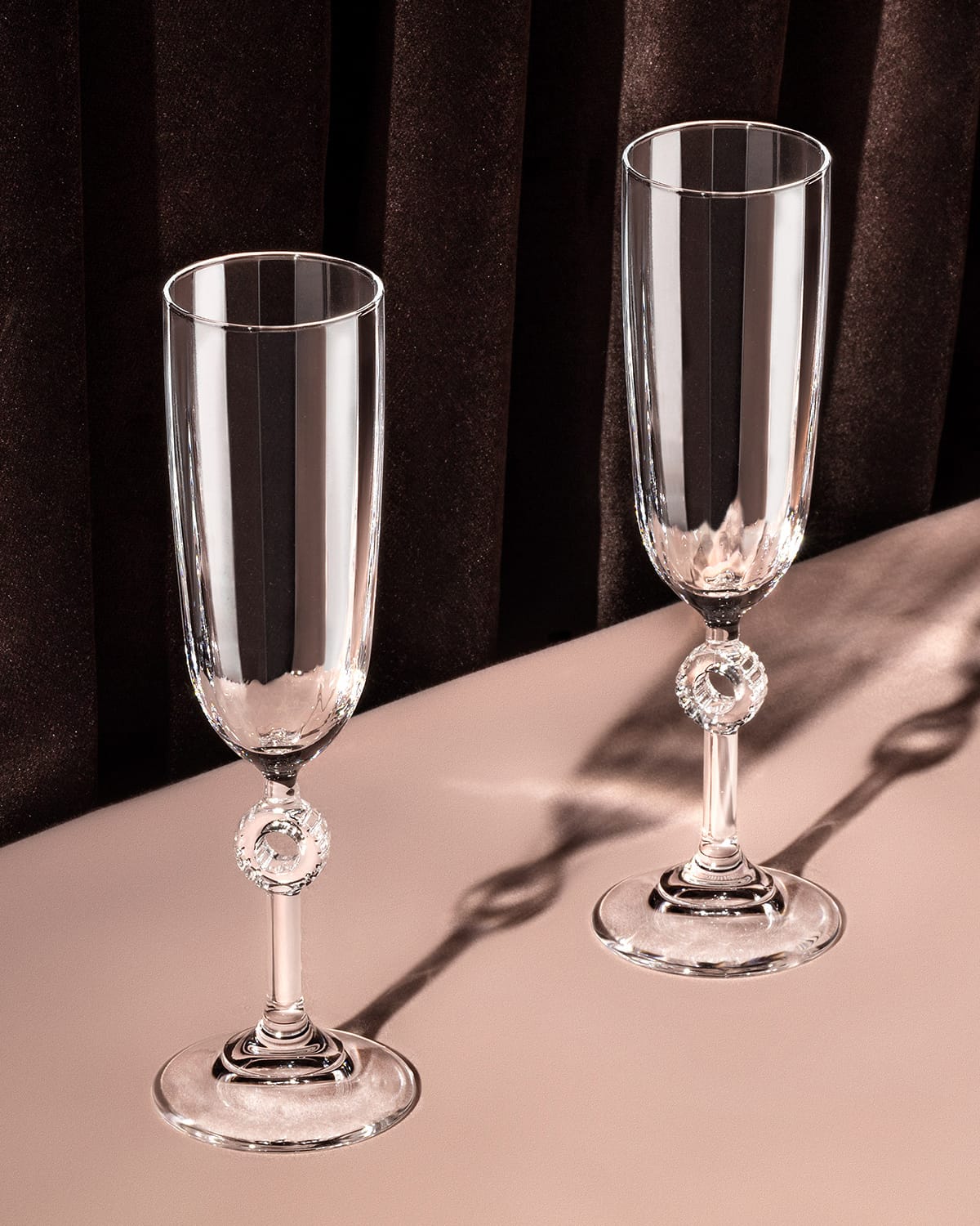 Clear Glass 4-Piece Champagne Flute Set - Sophisticated Style