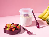 Portable Snack Food Storage Container with Lid
