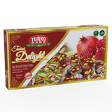 TURKOBABA Premium Pomegranate Pistachio Turkish Delight Lokum - 400g