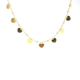 925 Sterling Silver Dainty Ball & Heart Necklace - Everyday Elegance