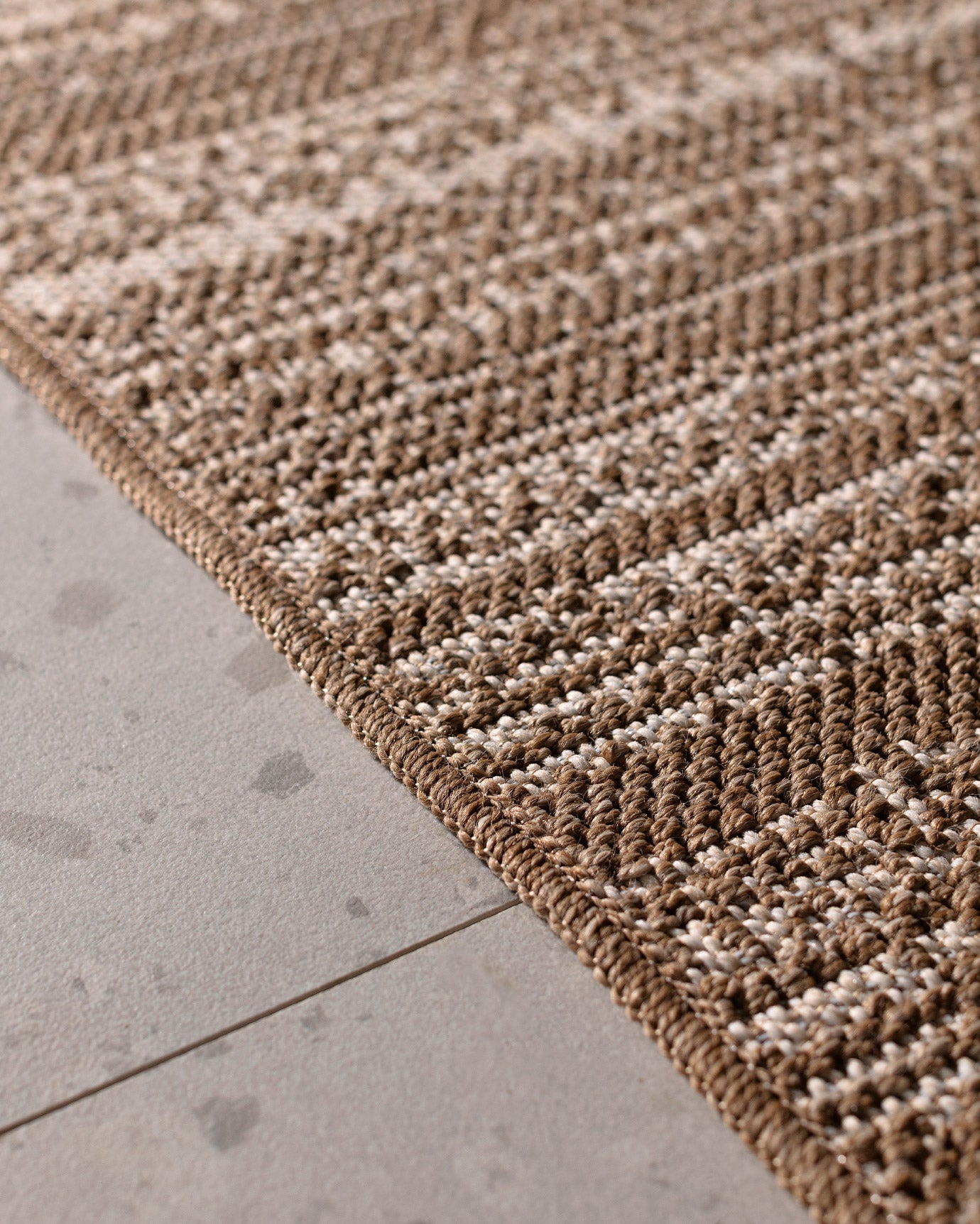 Premium Beige Ecru Polypropylene Flatweave Area Rug