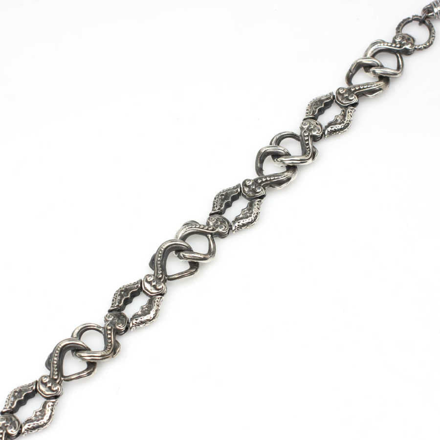 Premium 925 Sterling Silver Black Rhodium Antique Bracelet