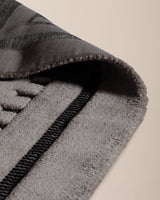 Gray Polyester and Polypropylene Runner Rug - 80x300 cm