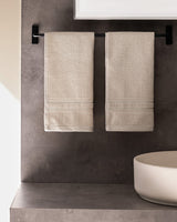 Soft Absorbent 100% Cotton Hand Towel Set - 2 Pack
