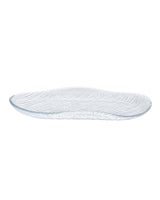 Clear Glass Oval Serving Platter - Modern Tableware Design