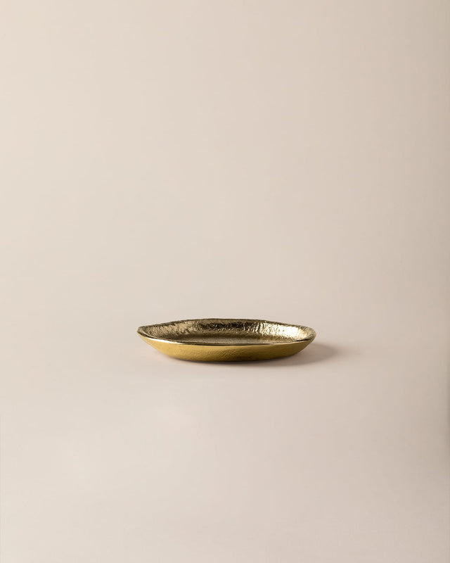 Aluminum Decorative Plate - Violettes Gold Finish