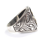 Bague homme motif ottoman en argent sterling 925 de qualité supérieure