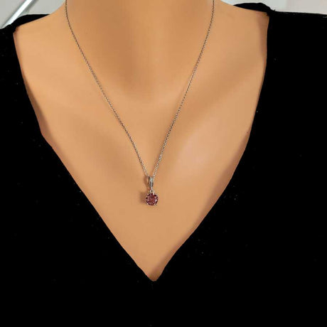925 Sterling Silver Zultanite Necklace - Round Pendant Style
