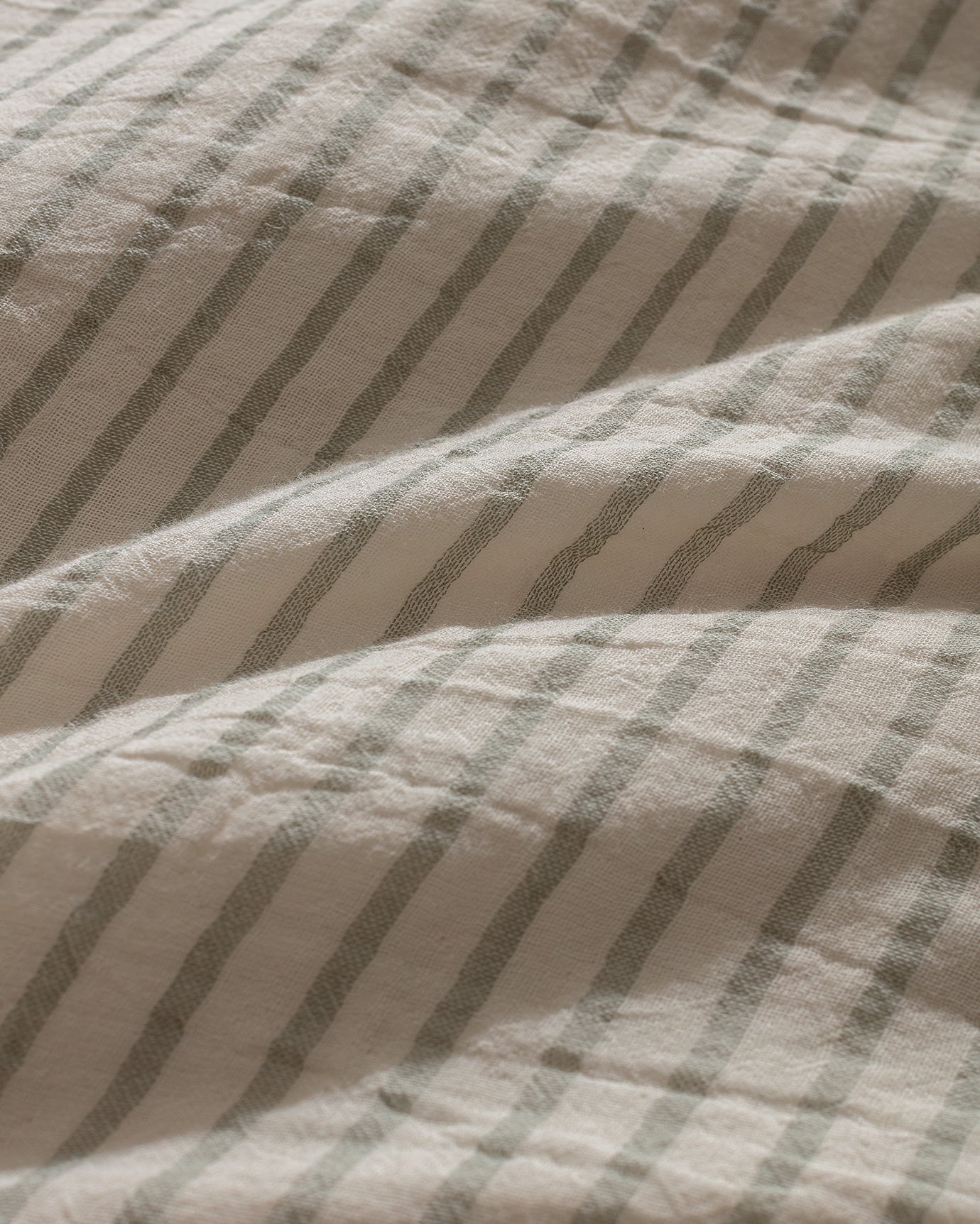 100% Cotton Muslin Fitted Duvet Cover Set - King Size Comfort