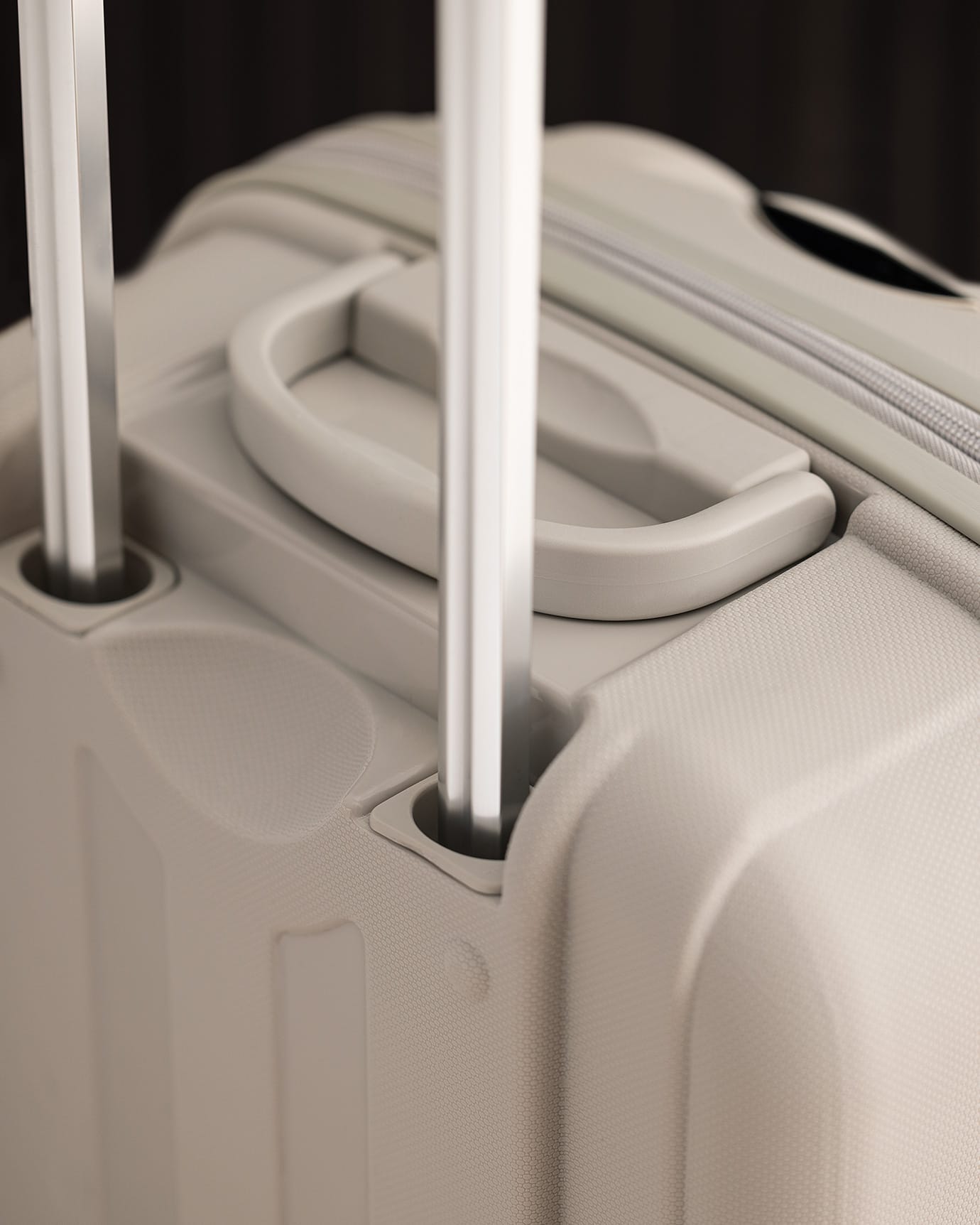 Beige Hardshell Carry-On Suitcase - Cabin Size Travel Luggage