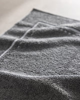 Asciugamano per piedi in cotone morbido Angeline - Tappetino da bagno assorbente - Antracite - 50x80 cm