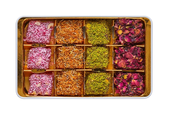 Premium vegan glutenvrije glucosevrije Turks fruit assortiment