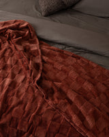 Welsoft Polyester Single Blanket - Terra Cotta Plain