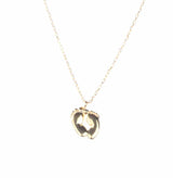 Sterling Silver Baby Foot Necklace - Delicate Keepsake