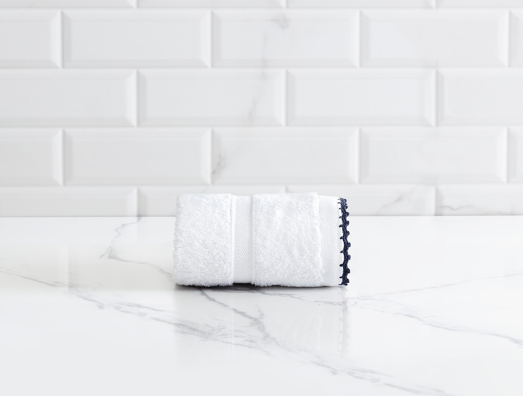 Bellamy Crocheted Hand Towel - Soft, Absorbent & Decorative