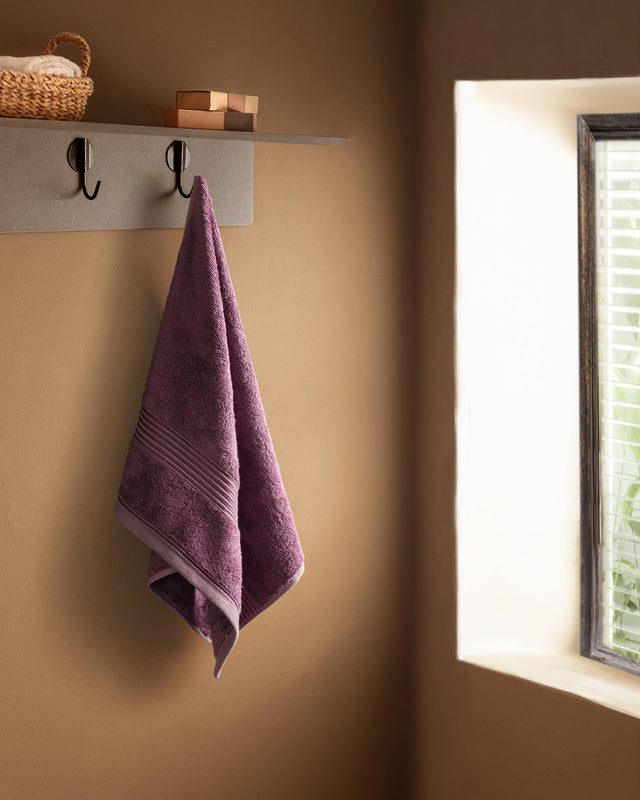 Clarette Purple Face Towel - Soft & Absorbent