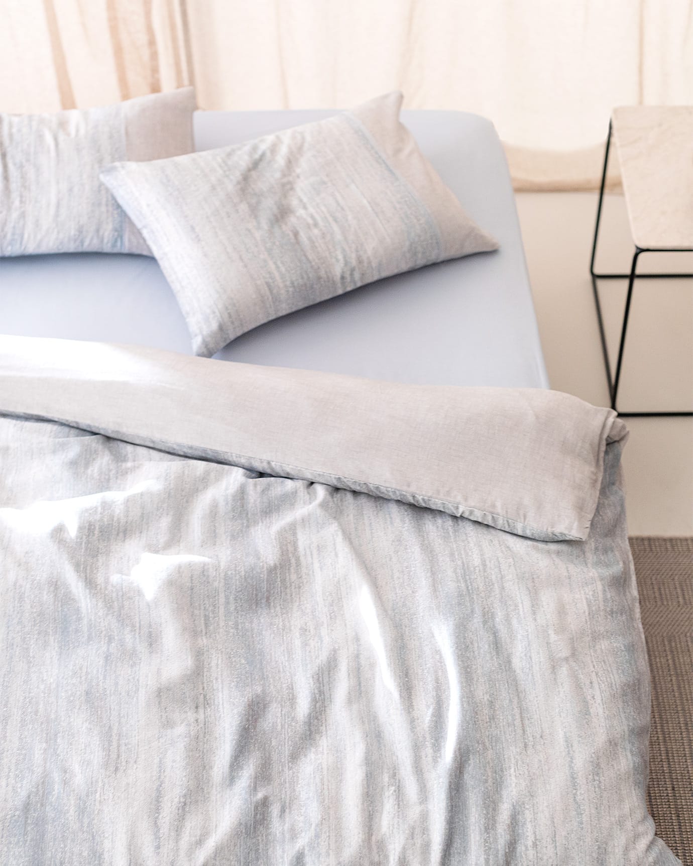 Sarthe Crepe Print Queen Duvet Cover Set - 3 Piece Bedding