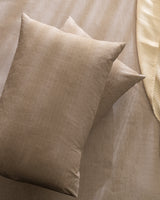 100% Cotton Fitted Sheet Set - Single Size, Beige Color