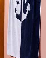 100% Cotton Anchor Pattern Beach Towel
