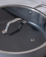 Professional Titanium Nonstick Shallow Cooking Pot - 26cm Anthracite Gray