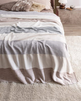 Polyamide Acrylic Blend Double Blanket - Soft Pastel Tones