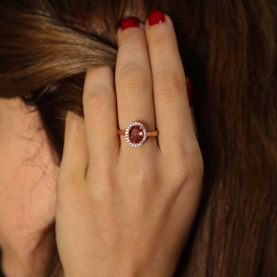 925 Sterling Silver Oval Zultanite Ring with Color-Changing Gemstone