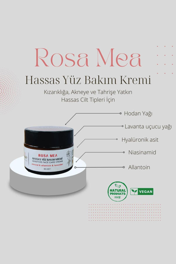 Crema Facial Sensible Profesional con Infusión de Rosa