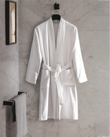 100% Cotton Kimono Bathrobe - Striped Unisex Hotel Collection
