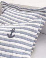 Quinquis Indigo Cotton Bedspread - Full/Queen Size